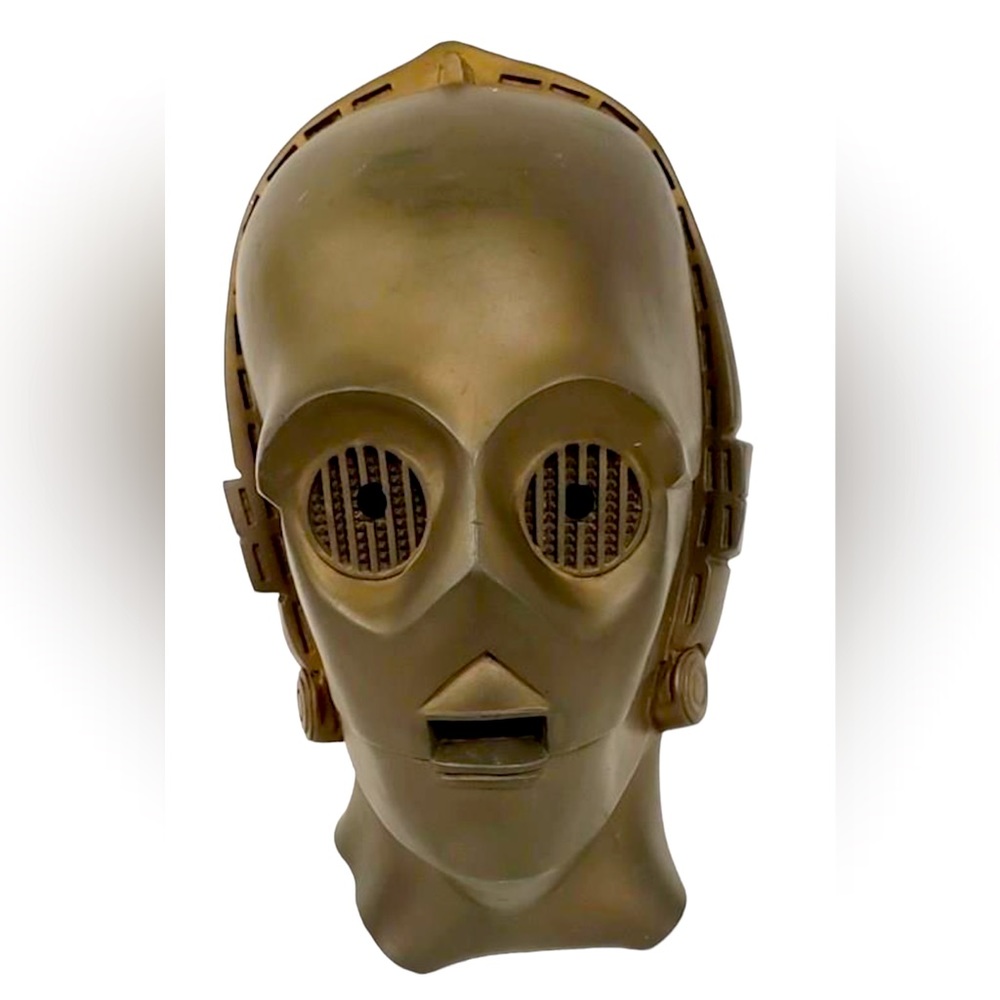 Vintage 1977 C3PO Halloween Mask ~ Star Wars ~ 20th Century Fox Film Corp 1977
